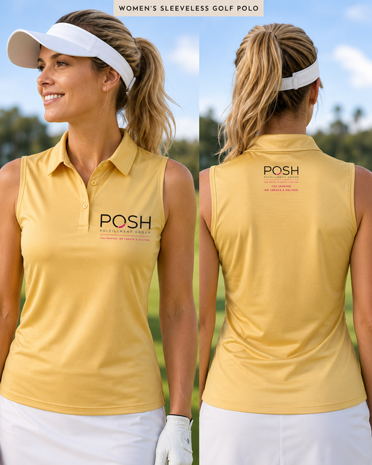 100% Polyester Women's Cut Sleeveless Shirt